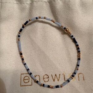 Enewton Gold and Navy Beaded Bracelet